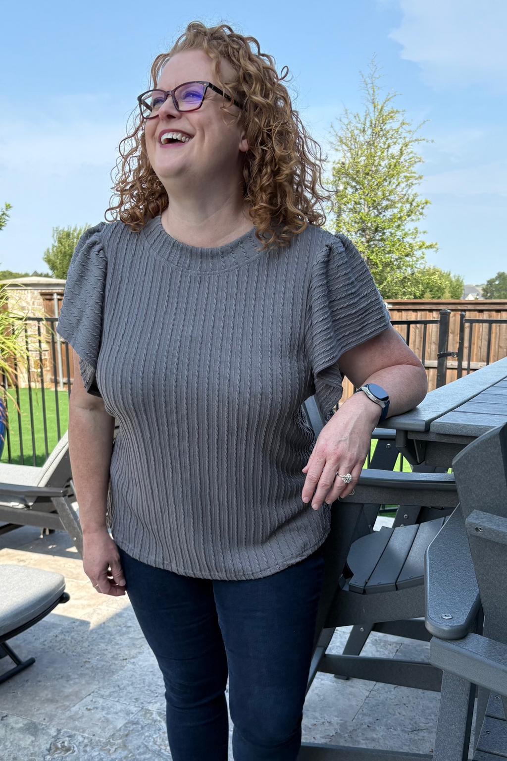 Christine Flutter Sleeve Top