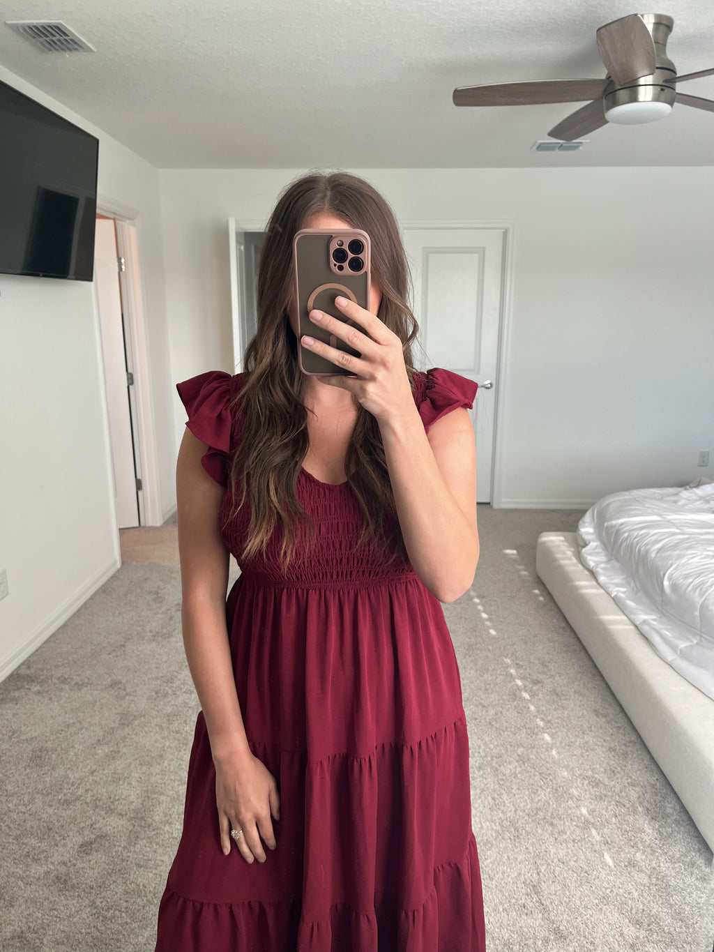 Lizzie Flutter Sleeve Dress