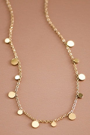 Delicate Disc Chain Necklace