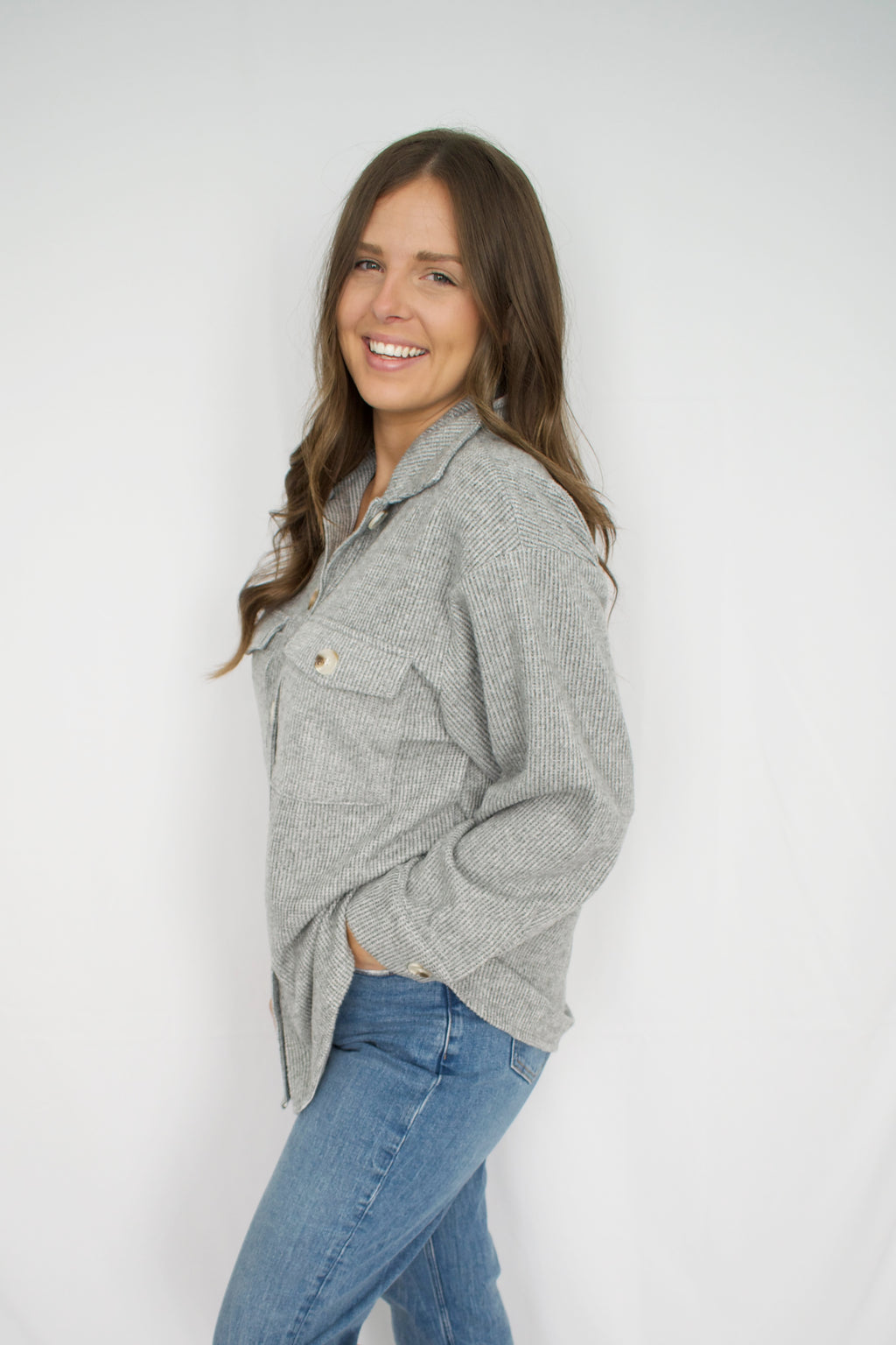 Lauren Shacket - Heather Grey (Plus)