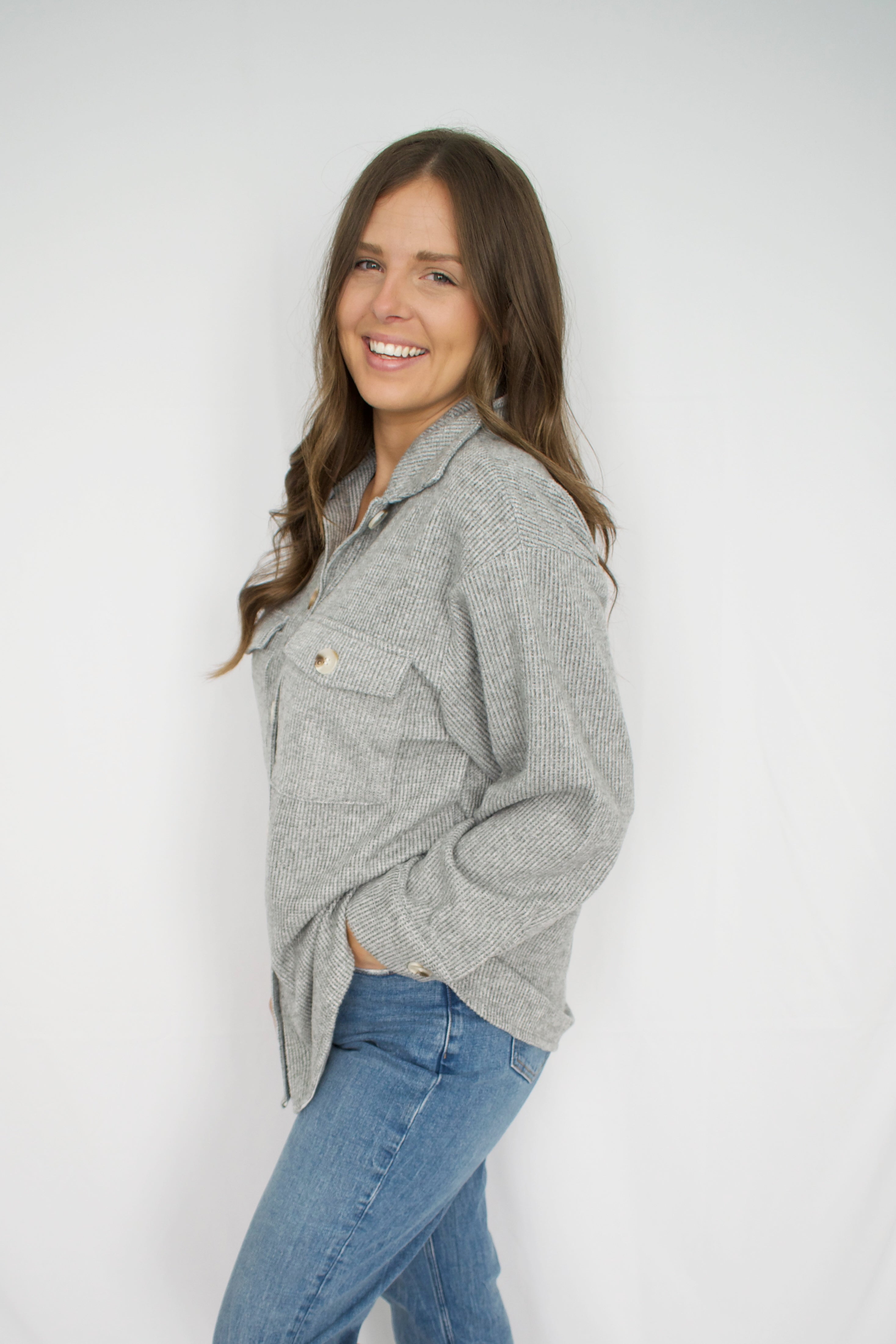 Lauren Shacket - Heather Grey (Plus)