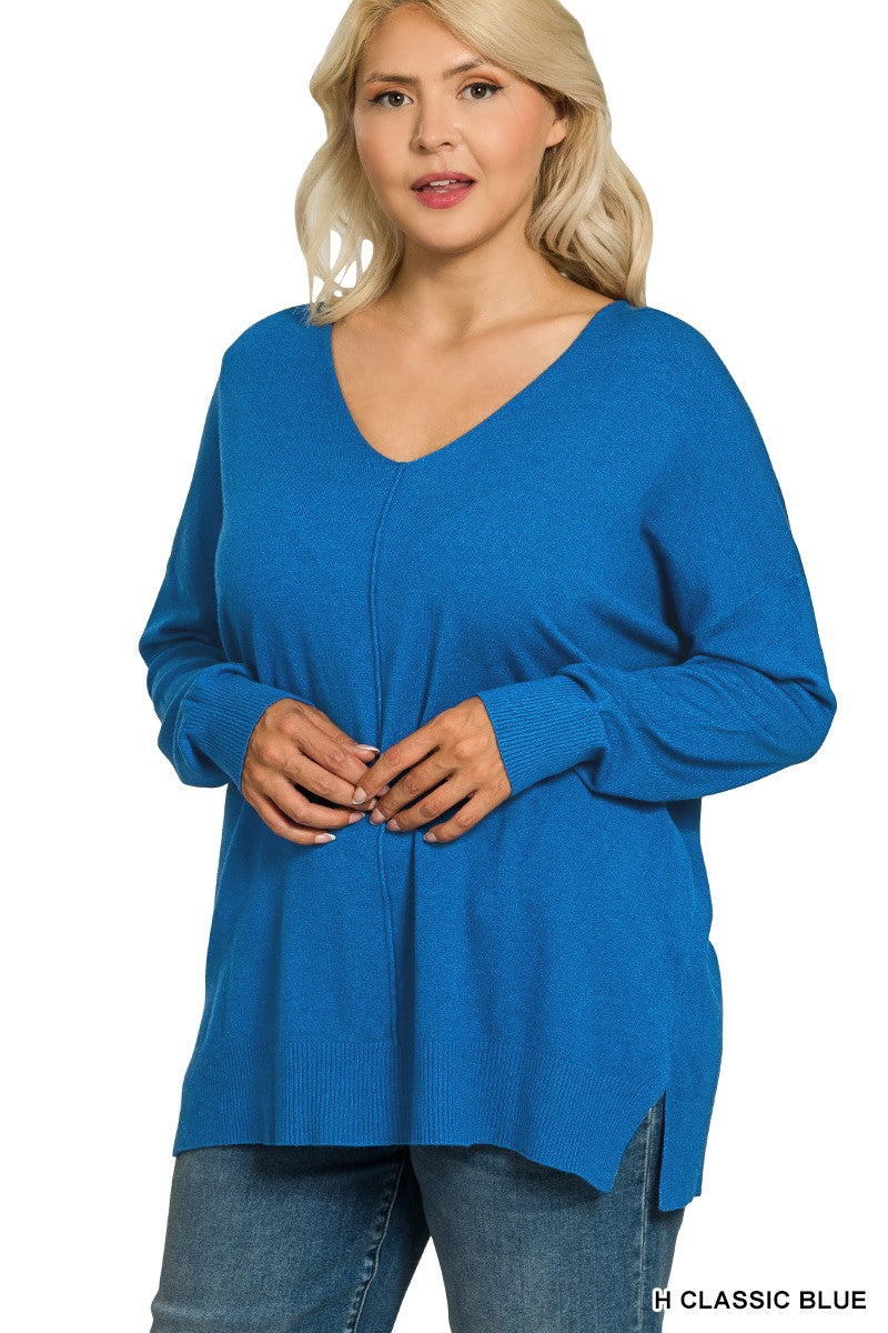 Stephanie Sweater - Classic Blue (Plus)