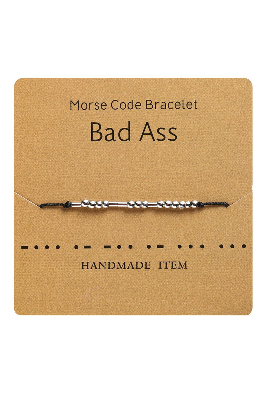 Morse Code Bracelet - Bad Ass