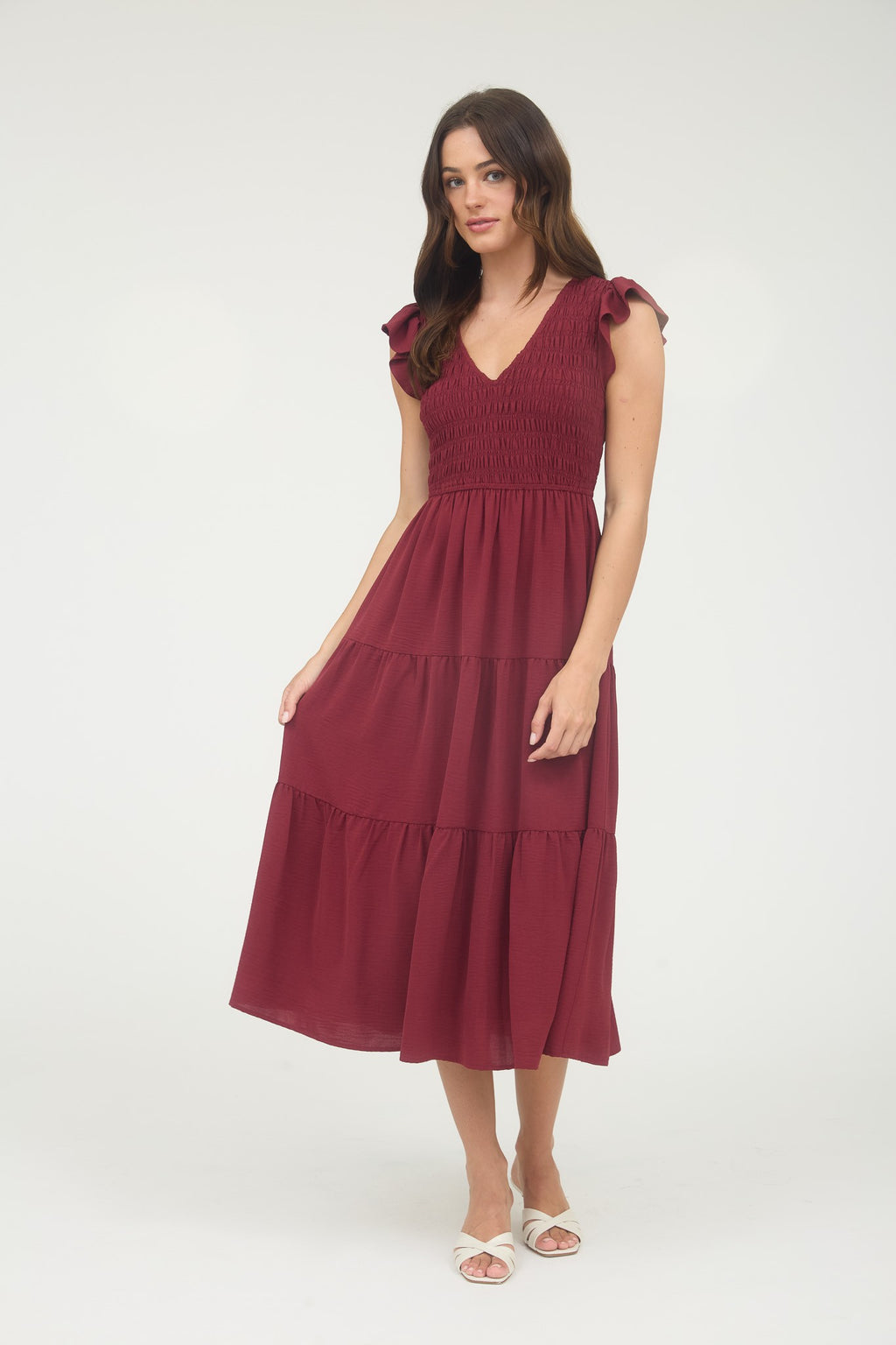 Lizzie Flutter Sleeve Dress