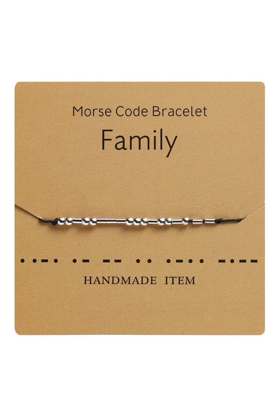Morse Code Bracelet - Family